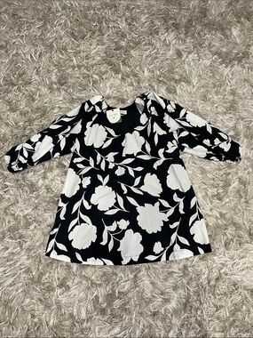 kate spade Black and White Floral Tunic Dress
